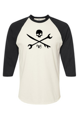CROSSBONES - Unisex Baseball T-Shirt