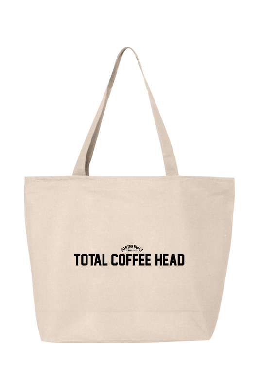 TOTAL COFFEE HEAD - 24.5L Canvas Zippered Tote