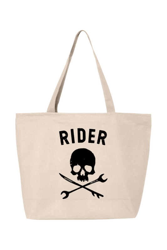 RIDER - Canvas Zippered Tote